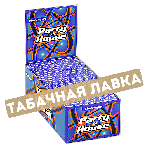 Бумага самокруточная Party in House Blue 70 мм-1