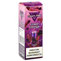 Жидкость для эл. сигарет - Crazy Vibe Strong - Grape Energy (30 мл)