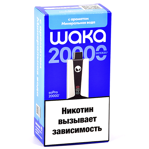 POD-система Waka soPro - 20.000 затяжек - Минеральная вода - 2% - (1 шт.)