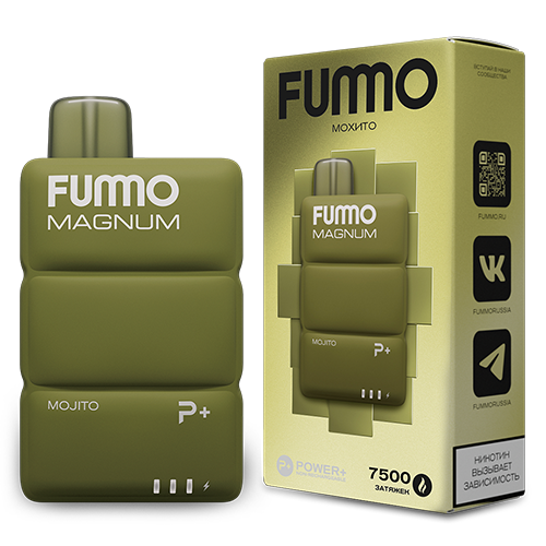 POD система Fummo - Magnum 7500 затяжек - Мохито - 2% - (1 шт.)