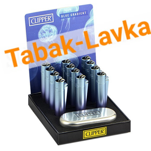 Зажигалка Clipper - СМ056 (Blue gradient)-3