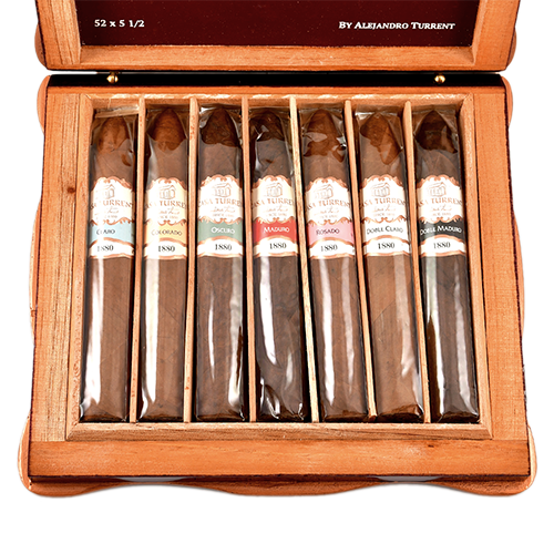 Набор Сигар Casa Turrent - 1880 - Edicion Limitada Selection - Belicoso Set (7 шт.)-1