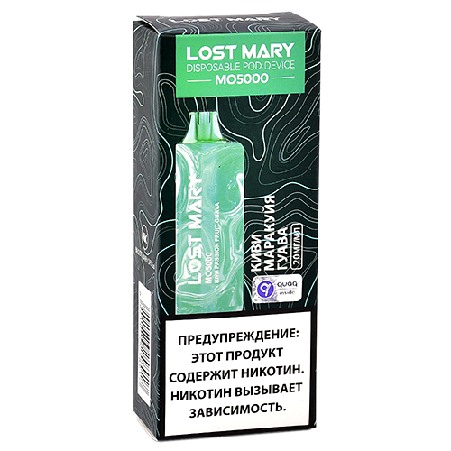 POD система Lost Mary - MO 5000 - Киви - Маракуйя - Гуава - 2% - (1 шт.)