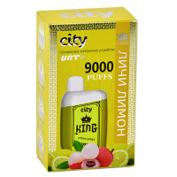 POD система City - King 9000 затяжек - Личи - Лимон - 1,8% - (1 шт.)