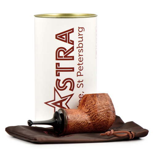 Трубка Astra - 1-307 Reverse Calabash Apple - Light Brown Blast (без фильтра)-3