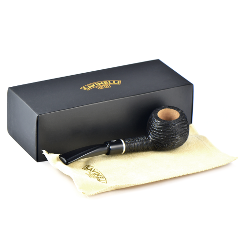 трубка Savinelli Otello - Rustic Black 315 (фильтр 9 мм)-3