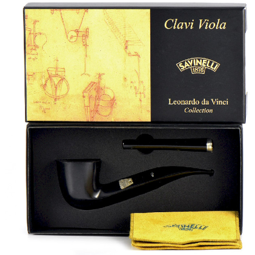 Трубка Savinelli Leonardo 2013 Clavi Viola Black (фильтр 9 мм)-5