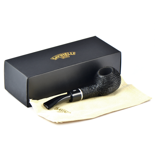 трубка Savinelli Otello - Rustic Black 321 (фильтр 9 мм)-2