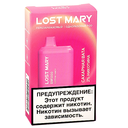 POD система Lost Mary - BM 5000 - Сахарная вата - 2% - (1 шт.)