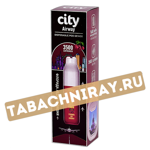 POD система City - Airway 3500 затяжек - Флорида (Ледяная вишня) - 1.8% - (1 шт)