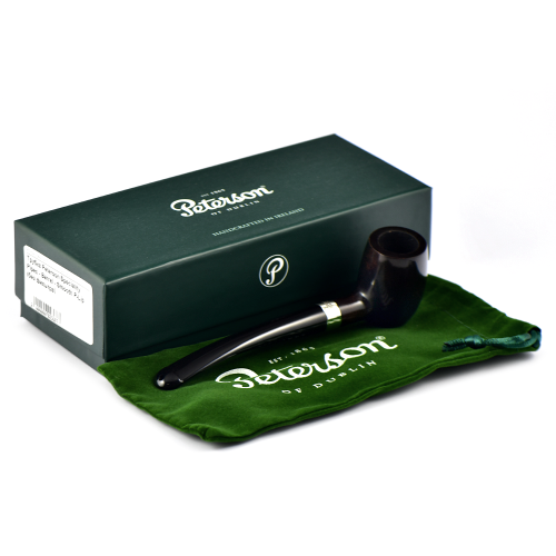 Трубка Peterson Speciality Pipes - Barrel - Smooth Black Nickel Mounted P-Lip (без фильтра)-5