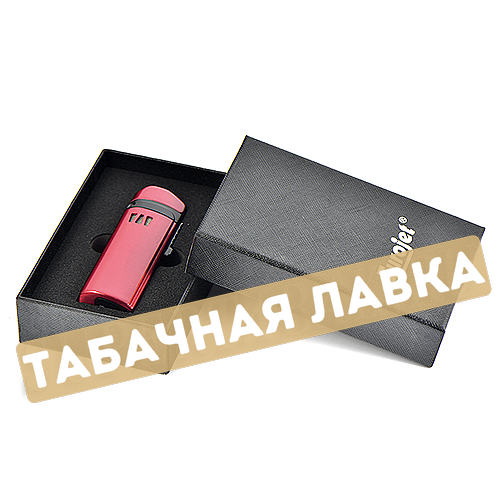 Зажигалка сигарная EuroJet 221009 - 3xTurbo (red) с пробойником-1