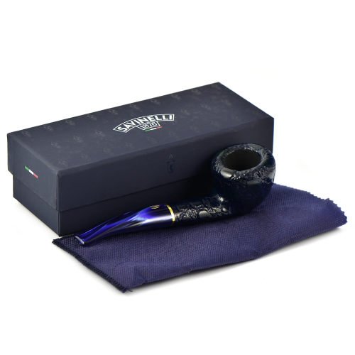 Трубка Savinelli Alligator - Blue 316 (фильтр 9 мм)-4