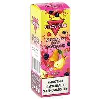 Жидкость для эл. сигарет - Crazy Vibe Strong - Strawberry - Pear - Blackberry (30 мл)