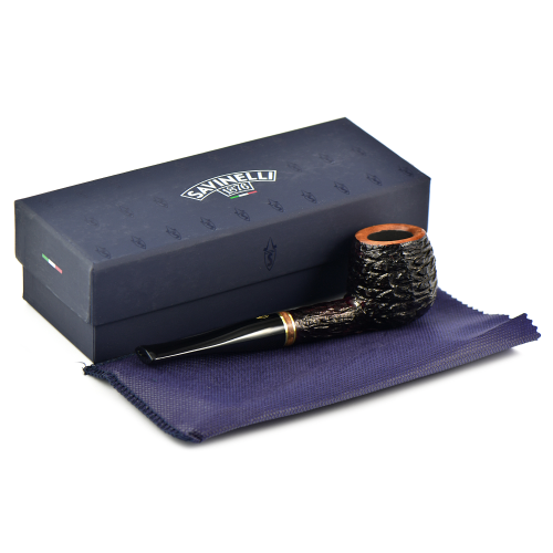 трубка Savinelli Porto Cervo - Rustic 207 (фильтр 9 мм)-4