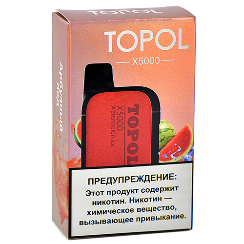 POD система TOPOL X - 5000 затяжек - Арбузный лёд - 2% - (1 шт.)