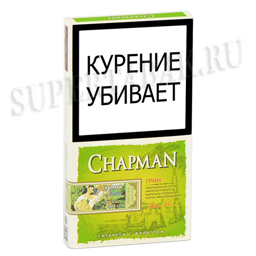 Сигареты Chapman Super Slim Грин Яблоко (МРЦ 190)