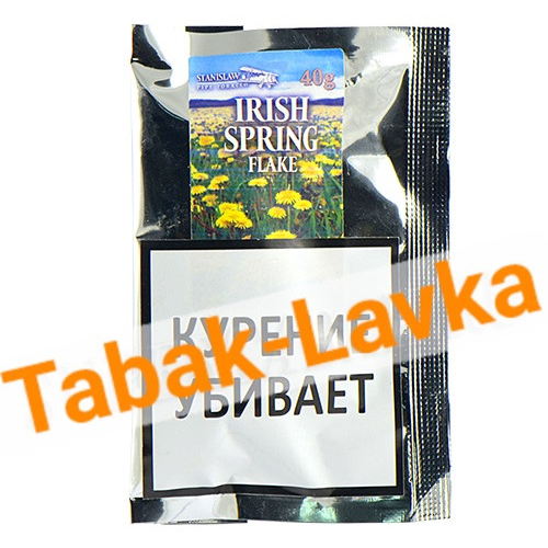 Табак трубочный Stanislaw - Irish Spring Flake (КИСЕТ 40 гр)