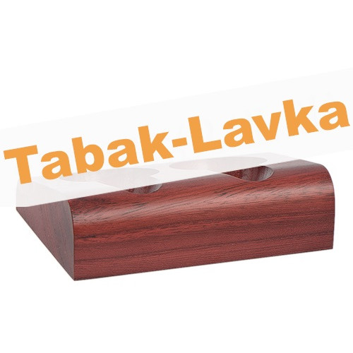 Подставка Savinelli для 2-х трубок - Como Pipe Rack 2P - M1024/2 OLMO ROSSO-2