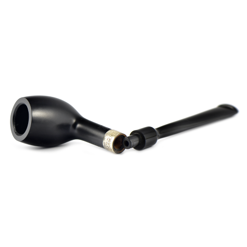 Трубка Peterson Speciality Pipes - Belgique - Ebony Silver Mounted (без фильтра)-2