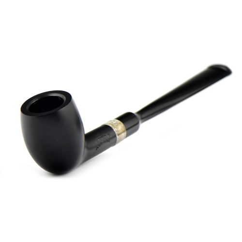 Трубка Peterson Speciality Pipes - Belgique - Ebony Silver Mounted (без фильтра)-3