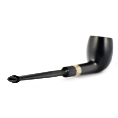 Трубка Peterson Speciality Pipes - Belgique - Ebony Silver Mounted (без фильтра)-1