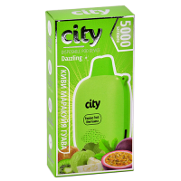 POD система City - Dazzling 5000 затяжек - Киви - Маракуйя - Гуава - 1,8% - (1 шт.)