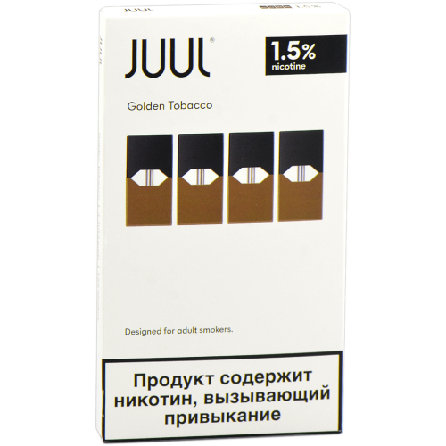 Картридж JUUL - Golden Tabacco - 1,5% - (4 ШТУКИ)