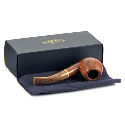 Трубка Savinelli Dolomiti - Smooth Light Brown 645 (фильтр 9 мм)-1