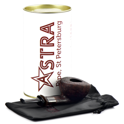 Трубка Astra - 1-106 Spigot Wide Dublin - Brown Blast (без фильтра)-3