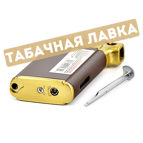 Зажигалка трубочная Vertigo - Crosby Pipe - Gold-3