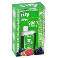 POD система City - King 9000 затяжек - Виноград - Помело - 1,8% - (1 шт.)