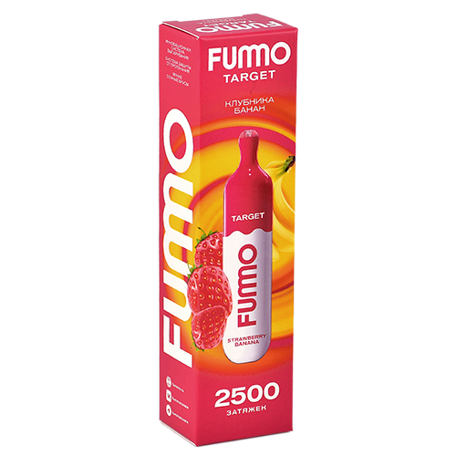 POD система Fummo - Target 2500 затяжек - Клубника - Банан - 2% - (1 шт.)