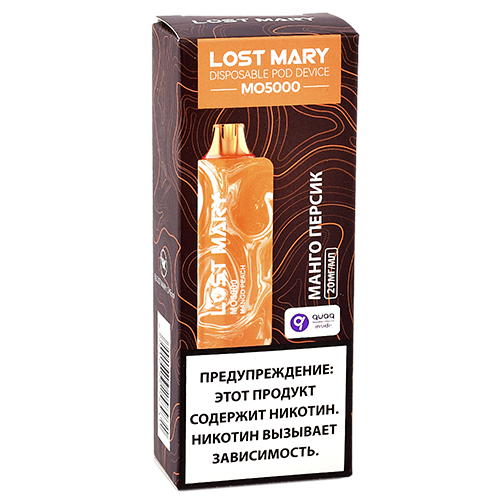 POD система Lost Mary - MO 5000 - Манго - Персик - 2% - (1 шт.)