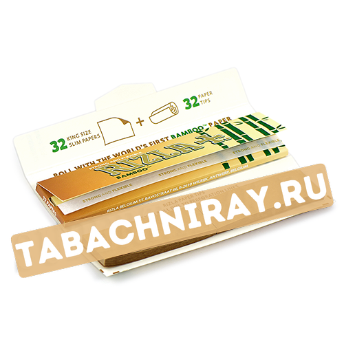 Бумага самокруточная Rizla+ KING SIZE & TIPS - Bamboo (32 шт)-2