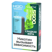 Многоразовая POD-система HQD CLICK - Сладкая мята (5500 затяжек) - (1 шт.)