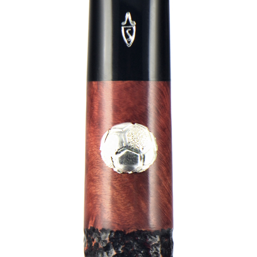 Трубка Savinelli Football - Rustic Black (фильтр 9 мм)-8