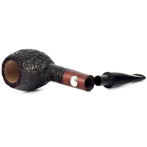 Трубка Savinelli Football - Rustic Black (фильтр 9 мм)-4