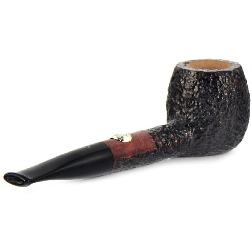 Трубка Savinelli Football - Rustic Black (фильтр 9 мм)-1