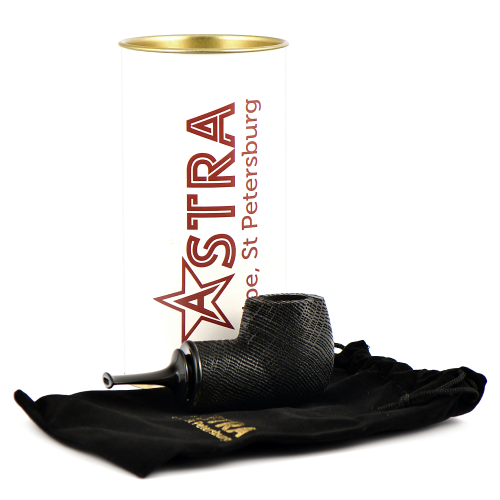 Трубка Astra 235 - Reverse Calabash Billiard - Morta Black Blast (без фильтра)-3