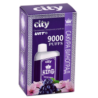 POD система City - King 9000 затяжек - Сакура - Виноград - 1,8% - (1 шт.)