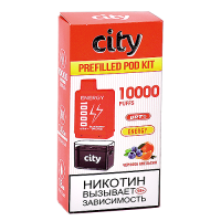 Многоразовая POD-система City - Energy 10.000 затяжек - Черника - Апельсин - 1,8% - (1 шт.)