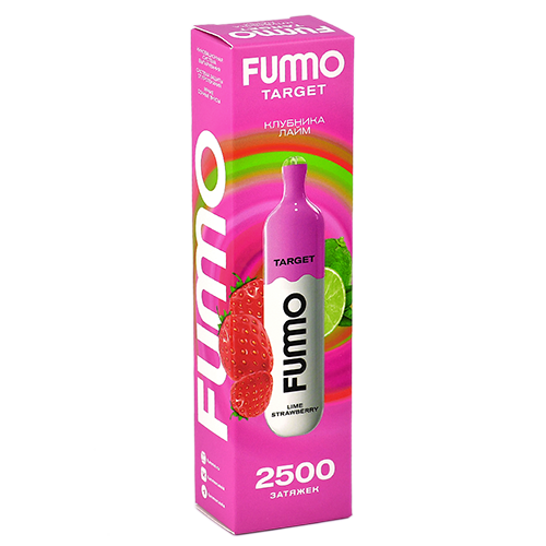 POD система Fummo - Target 2500 затяжек - Клубника - Лайм - 2% - (1 шт.)