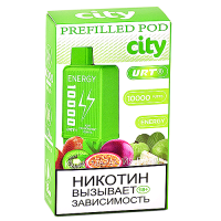 Картридж City Energy 10.000 - Киви - Маракуйя - Гуава (1 шт.)