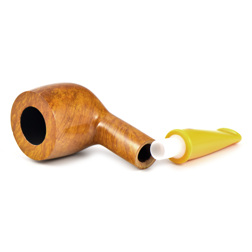 Трубка Savinelli - Mini Smooth Yellow Stem - 128 (фильтр 9 мм)-5