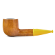 Трубка Savinelli - Mini Smooth Yellow Stem - 128 (фильтр 9 мм)