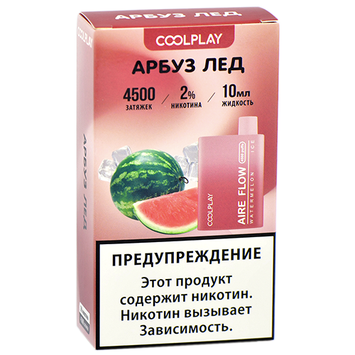 POD система COOL PLAY - (4500 затяжек) - Арбуз - Лёд - 2% - (1 шт.)