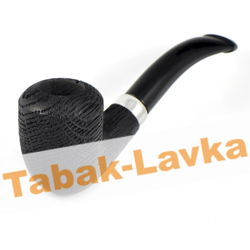 Трубка WoodPipe - Груша 004 - BlastBlack - (фильтр 9 мм)-4