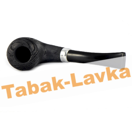 Трубка WoodPipe - Груша 004 - BlastBlack - (фильтр 9 мм)-1