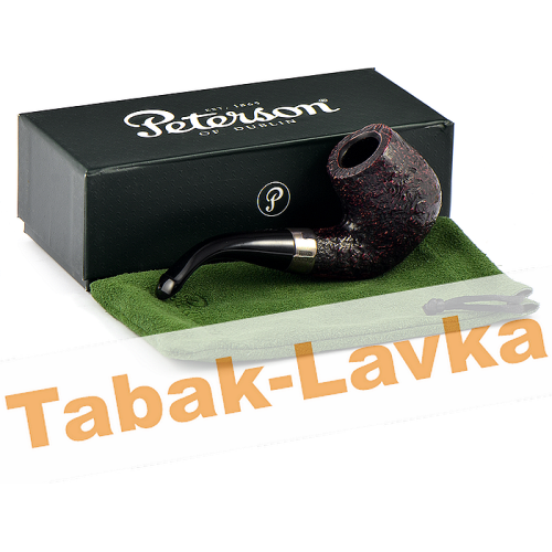 Трубка Peterson Sherlock Holmes - Sandblast - Professor P-Lip (фильтр 9 мм)-3